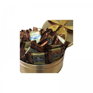 Ghirardelli Dark Chocolate Caramel Squares Gift Tin