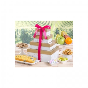 Deluxe Fruit and Sweets Gift Tower