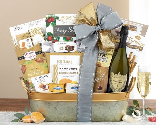 dom-perignon-champagne-gift-basket