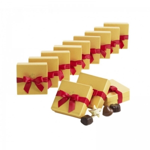 Holiday Gold Favor with Ribbon (Set of 12)