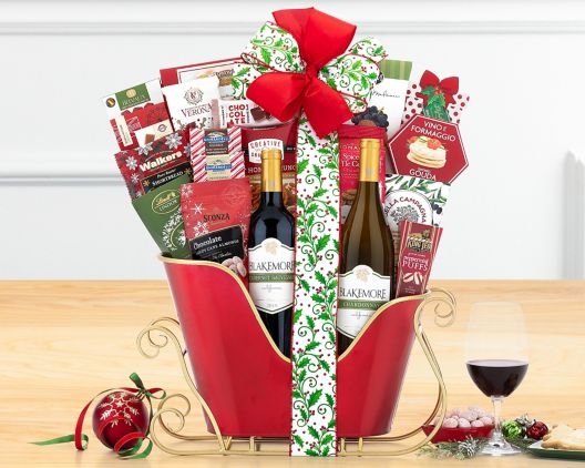 blakemore-winery-holiday-sleigh-gift-baskets