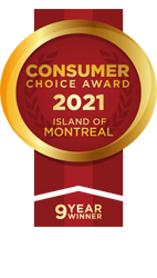 Consumer Choice Award 2021 Island of Montreal - 9 Years Winner